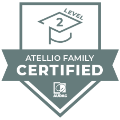 Audac Atellio family certified level 2