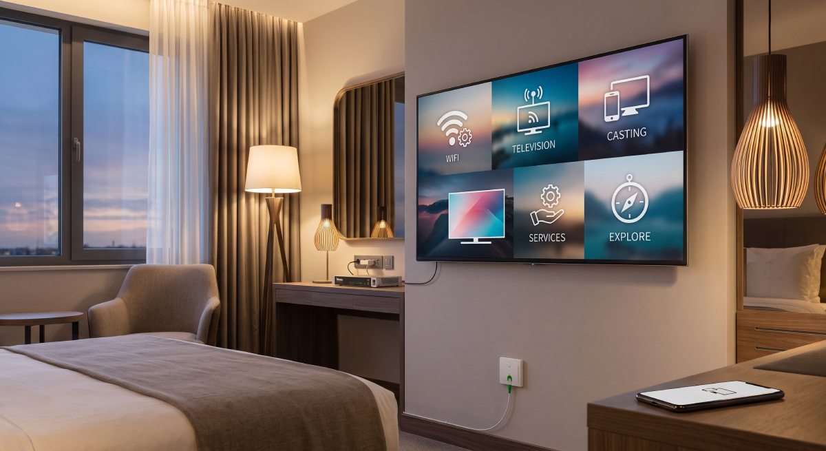 Solutions Métiers | Hospitality : IPTV, Télévisions Pro & Réseaux